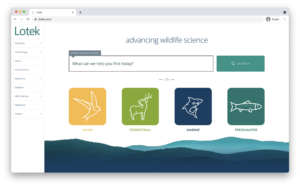 the Lotek website homepage